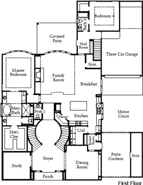 2D floor plan layout of this home in Dunham Pointe, Cypress, TX (Image 2). 2D floor plan layout of this home in Dunham Pointe, Cypress, TX (Image 2).