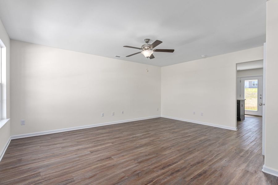 Representative unfurnished interior of a home built from the Dayton by Keystone Homes NC in The Wilcox, Greensboro (Image 24).