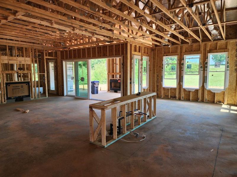 In-progress construction of a new home in , Pendergrass, GA (Image 5).