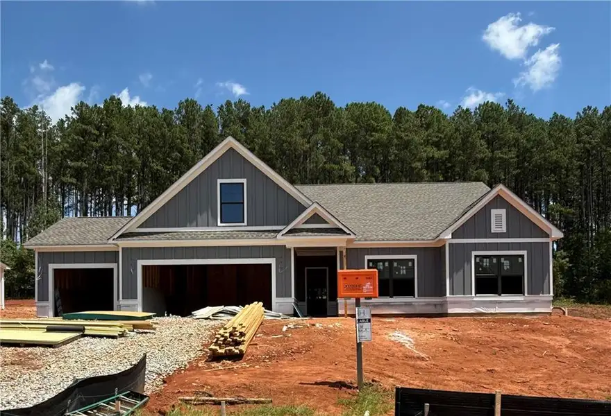 In-progress construction of a new home in Weslyn Park, Social Circle, GA (Image 1). In-progress construction of a new home in Weslyn Park, Social Circle, GA (Image 1).