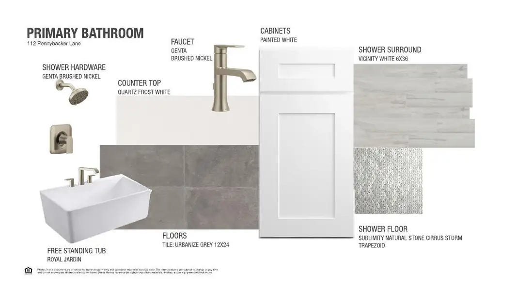 Sample of building materials used in homes in Rough Hollow The District, Lakeway (Image 3).