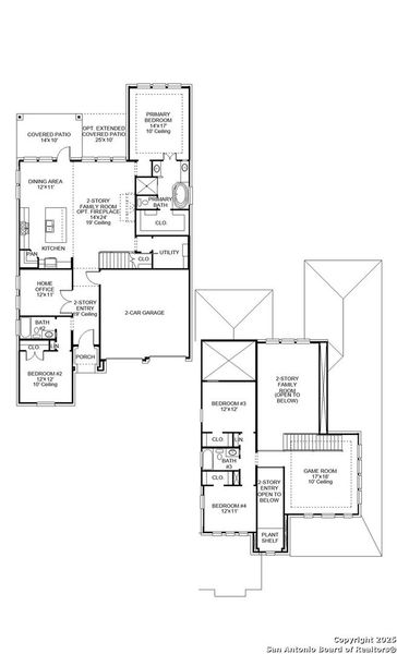 2D floor plan layout of this home in Meadows Of Mill Creek 50', Seguin, TX (Image 2). 2D floor plan layout of this home in Meadows Of Mill Creek 50', Seguin, TX (Image 2).