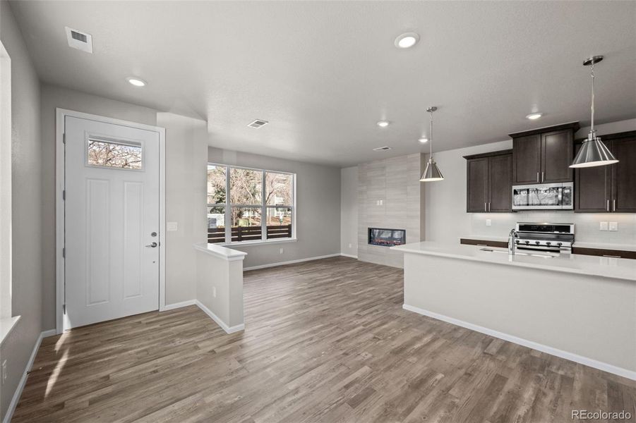 Furnished interior view inside a new home in Ralston Creek, Arvada (Image 26).
