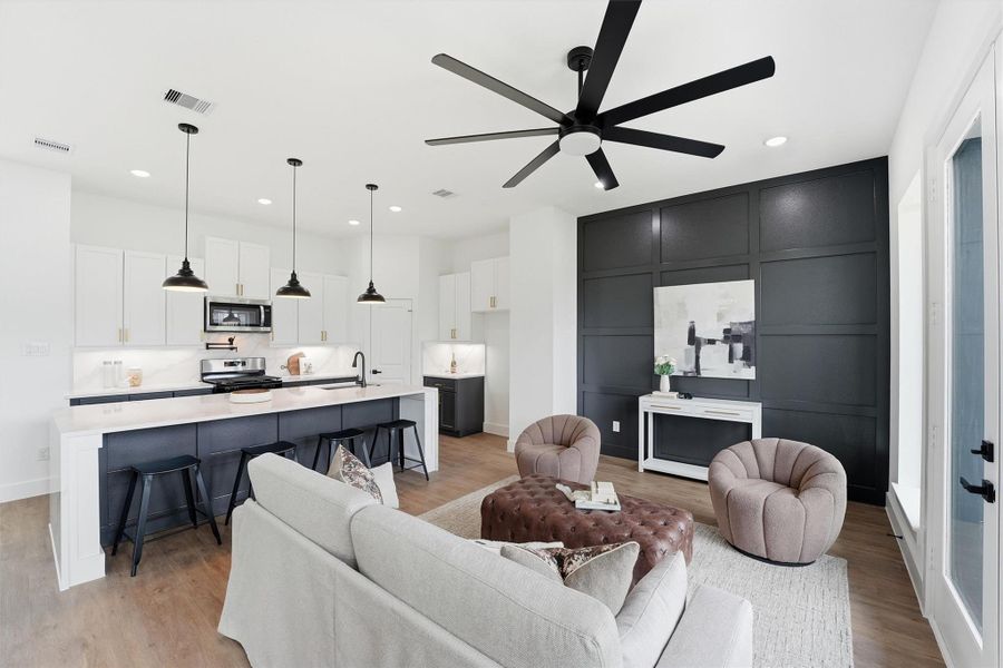 Furnished interior view inside a new home in , Houston (Image 7).