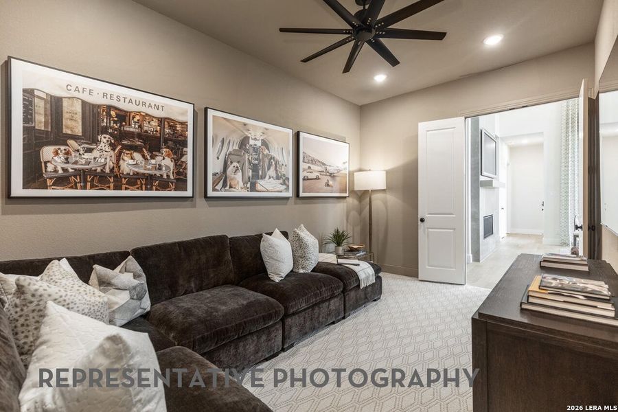 Furnished interior view inside a new home in Hallie's Cove, Schertz (Image 32).