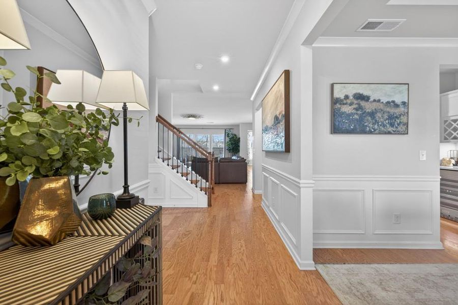 Furnished interior view inside a new home in Reunion, Flowery Branch (Image 57).