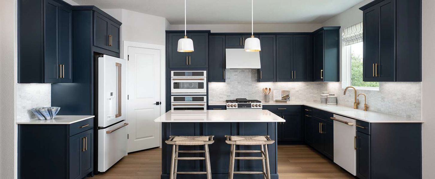 Representative furnished interior of a home built from the Wyatt by Ashton Woods in Cannon Ranch, Dripping Springs (Image 9).