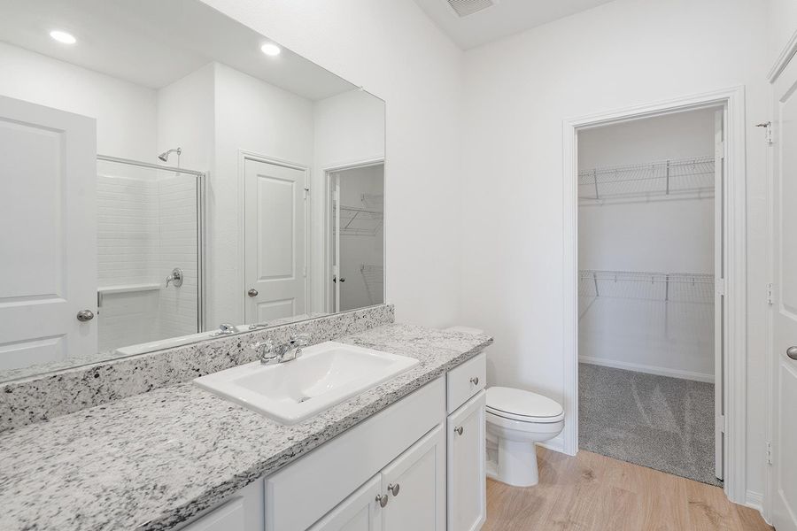 Furnished interior view inside a new home in Canyon Ranch, Jarrell (Image 4). Furnished interior view inside a new home in Canyon Ranch, Jarrell (Image 4).