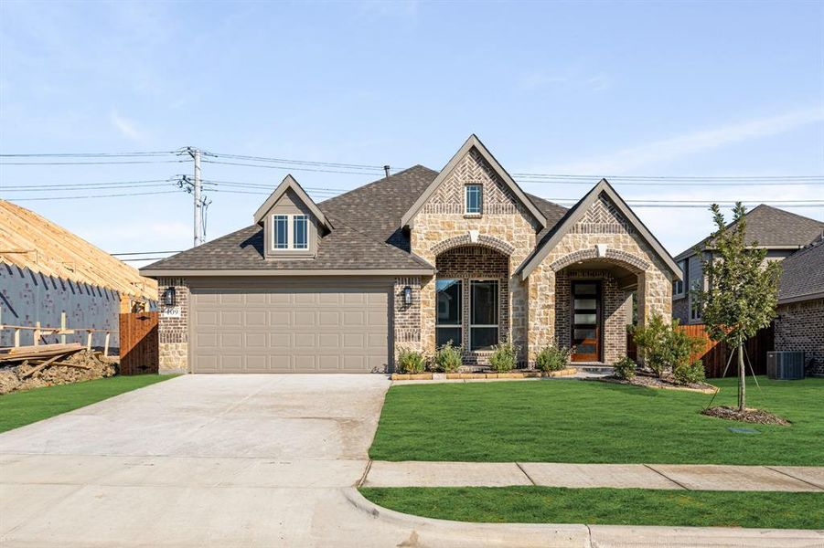 Front exterior of a new home in Arcadia Trails Classic 50, Balch Springs, TX, highlighting curb appeal (Image 1).