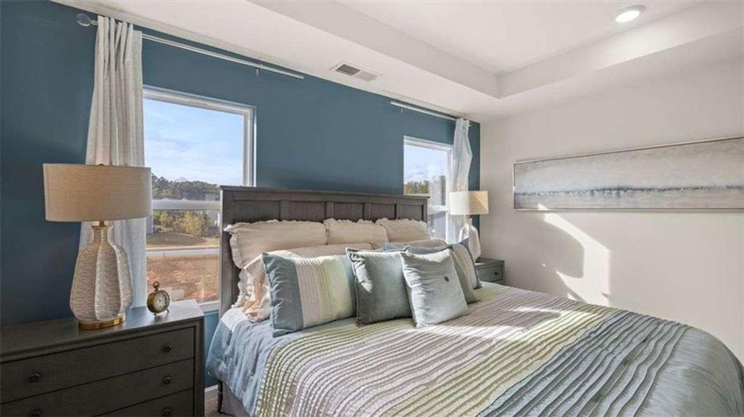 Furnished interior view inside a new home in Poplar Preserve, Newnan (Image 34).
