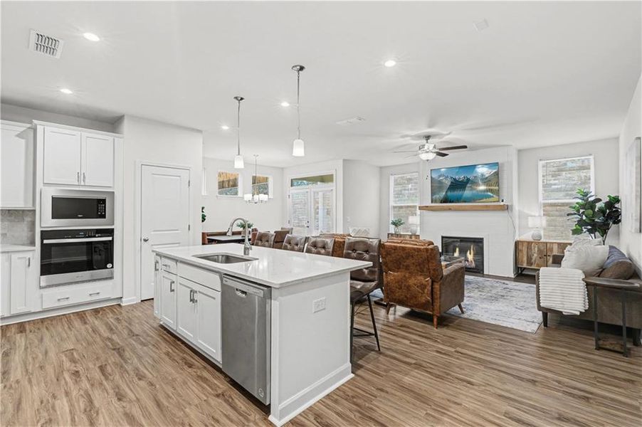 Furnished interior view inside a new home in , Cartersville (Image 35).