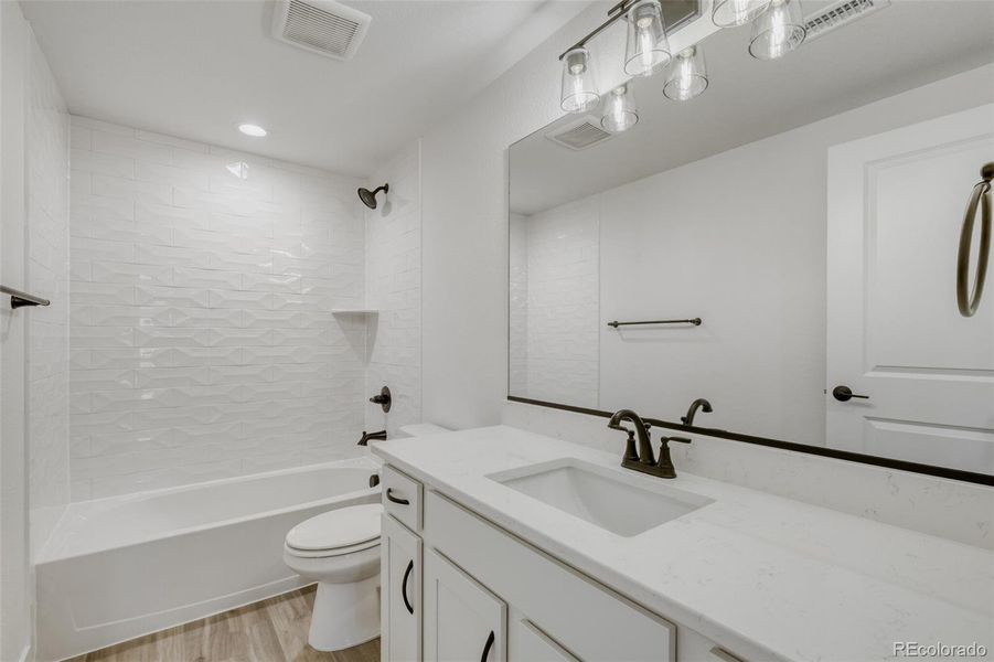Furnished interior view inside a new home in Sterling Ranch Homestead, Colorado Springs (Image 7).