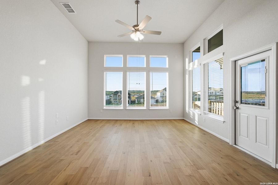 Spacious, unfurnished interior of a new home in The Woodlands at Medina Hills, Mico (Image 32).