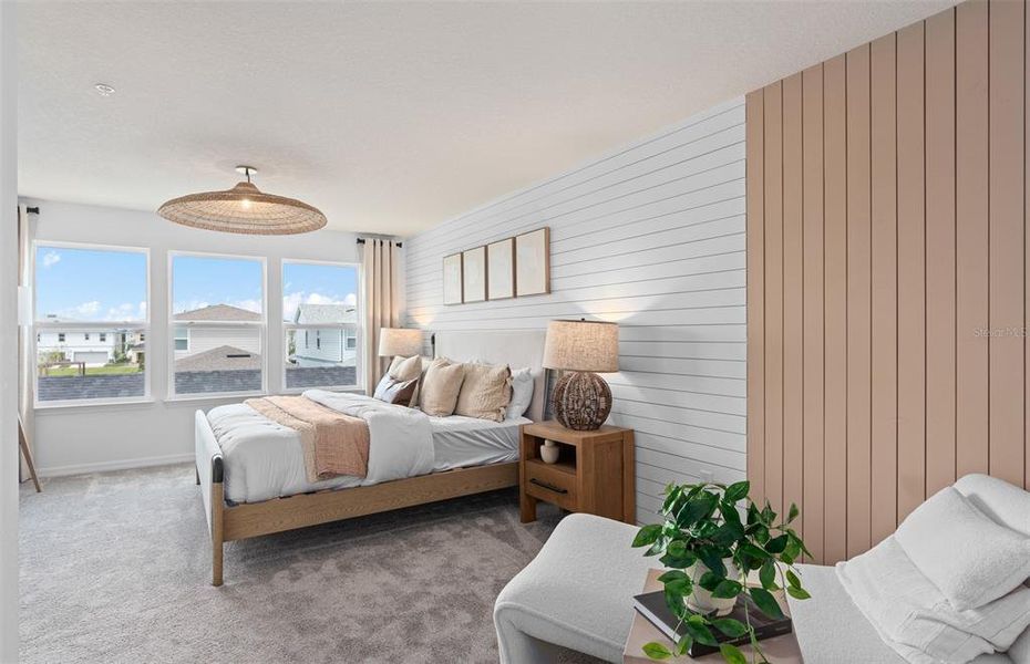 Furnished interior view inside a new home in EverBe, Orlando (Image 31).