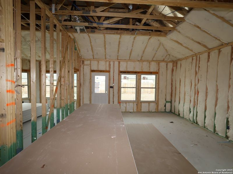 In-progress construction of a new home in Winding Brook, San Antonio, TX (Image 25).