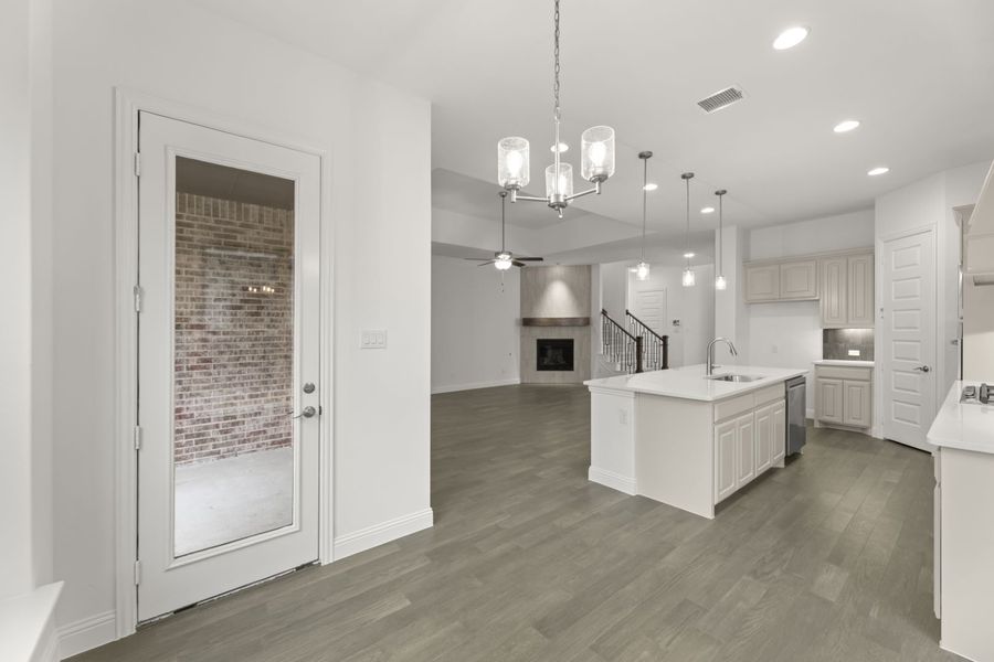Furnished interior view inside a new home in River Ranch, Van Alstyne (Image 9).