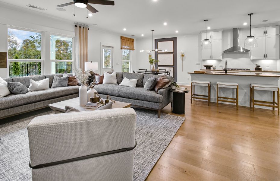Representative furnished interior of a home built from the Continental by Pulte Homes in Hunters Creek, Flowery Branch (Image 19).