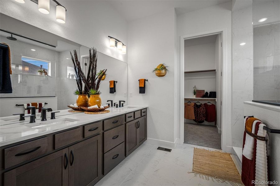 Furnished interior view inside a new home in Wolf Ranch - Enclave Collection, Colorado Springs (Image 12).