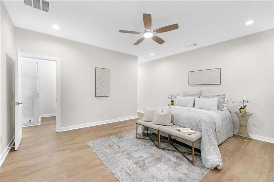 Furnished interior view inside a new home in , Atlanta (Image 16). Furnished interior view inside a new home in , Atlanta (Image 16).