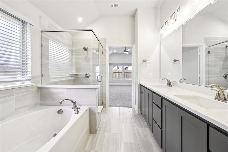 Furnished interior view inside a new home in ArrowBrooke, Aubrey (Image 11). Furnished interior view inside a new home in ArrowBrooke, Aubrey (Image 11).