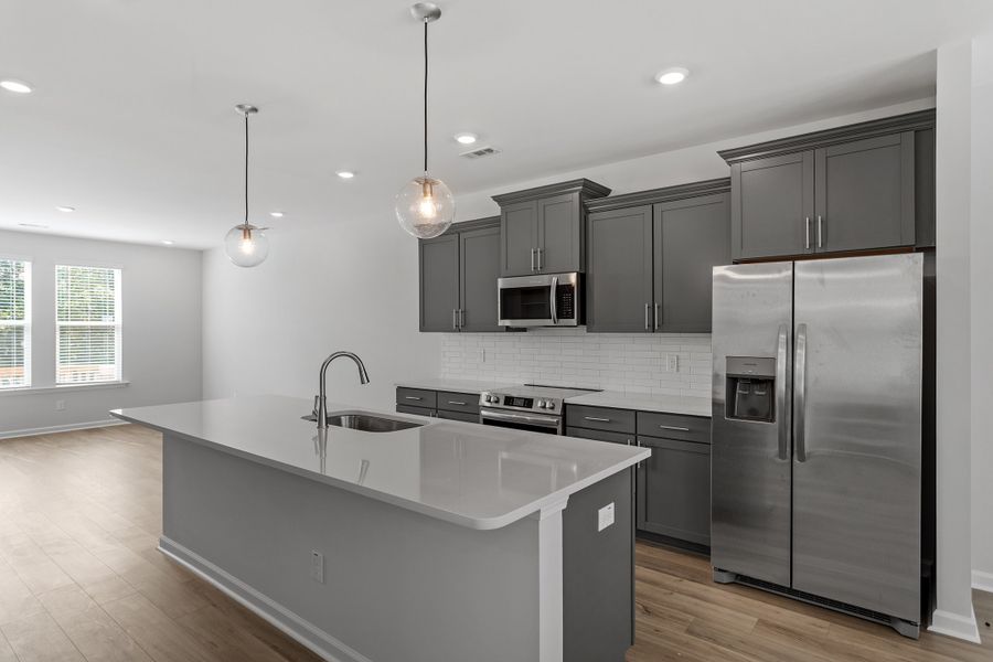 Furnished interior view inside a new home in Renaissance at White Oak, Garner (Image 10). Furnished interior view inside a new home in Renaissance at White Oak, Garner (Image 10).