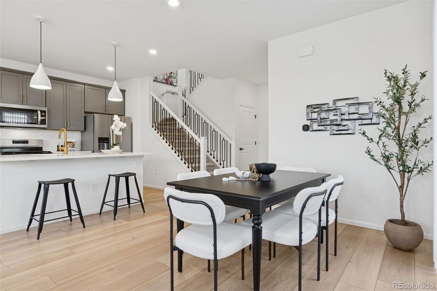 Main Level: Kitchen and Dining Area Main Level: Kitchen and Dining Area