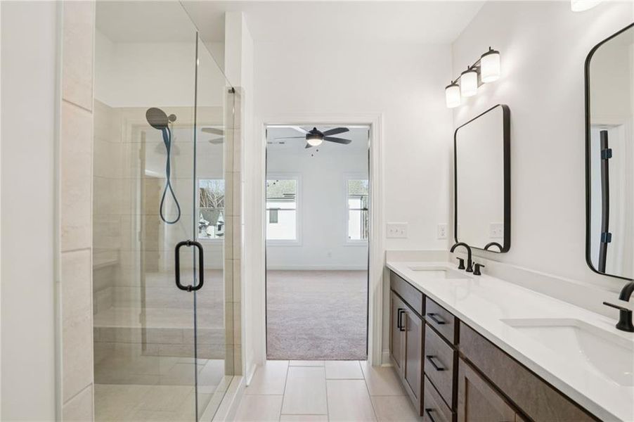 Furnished interior view inside a new home in Palisades Townhomes, Cumming (Image 8).