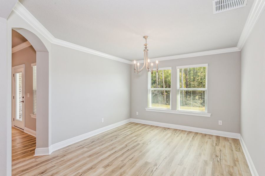 Representative unfurnished interior of a home built from the The Turquoise by Herbst Homes in Clear Water Landing, Milton (Image 88).