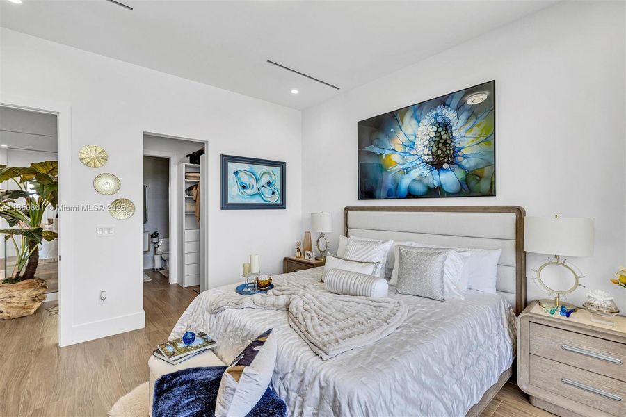 Furnished interior view inside a new home in , Miami (Image 45).