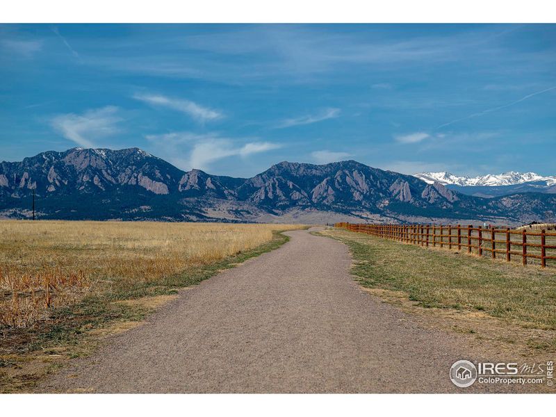 Davidson Mesa trail system is just across the street