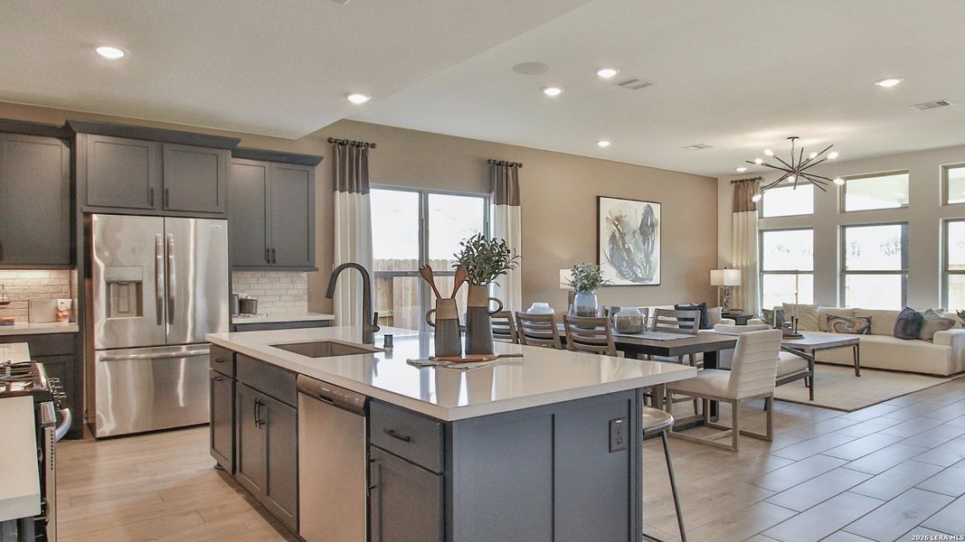 Furnished interior view inside a new home in Prairie Green, Converse (Image 17). Furnished interior view inside a new home in Prairie Green, Converse (Image 17).