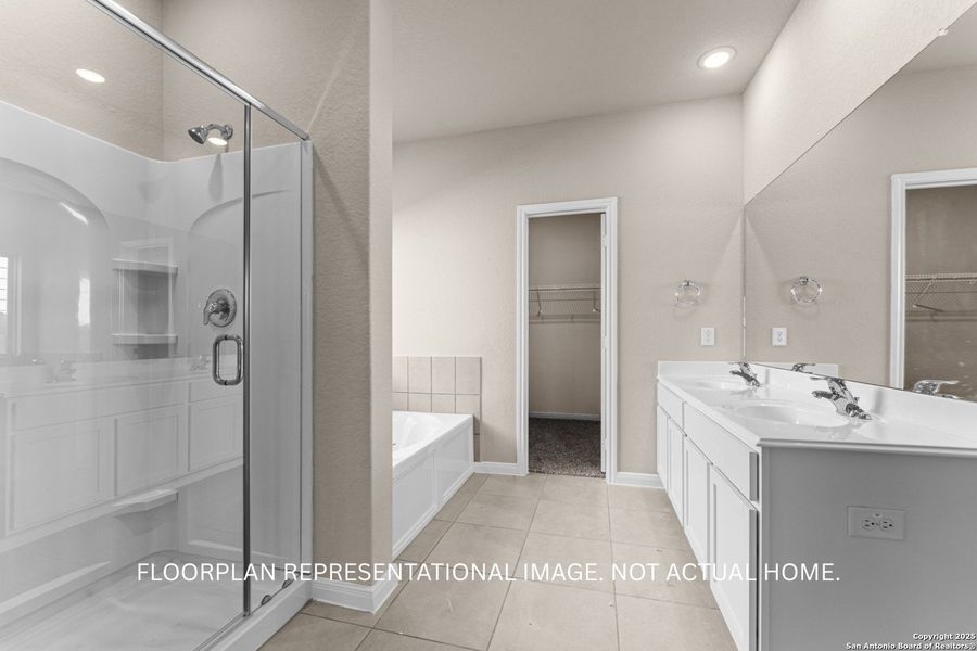 Furnished interior view inside a new home in Meadows at Clear Springs, New Braunfels (Image 15).