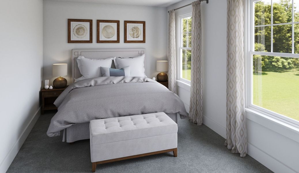 Representative furnished interior of a home built from the Macon by Mattamy Homes in Cardinal Landing, Coats (Image 10).