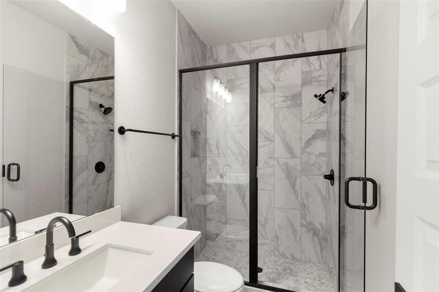 Full Bath with Beautiful Fixtures and a Welcoming Walk-in Shower