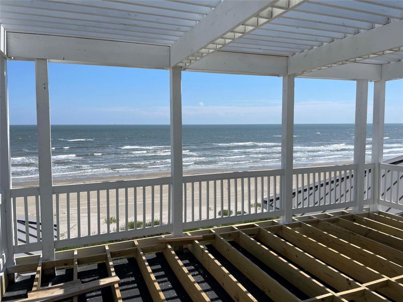 Primary bedroom 3rd floor patio. Primary bedroom 3rd floor patio.