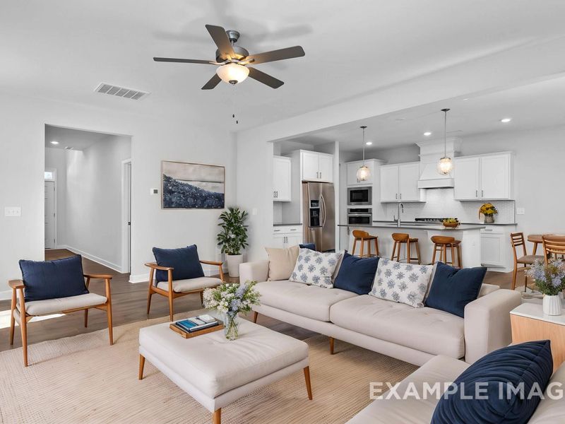 Representative furnished interior of a home built from the The Gavin A by Davidson Homes LLC in Gregory Village, Lillington (Image 7).