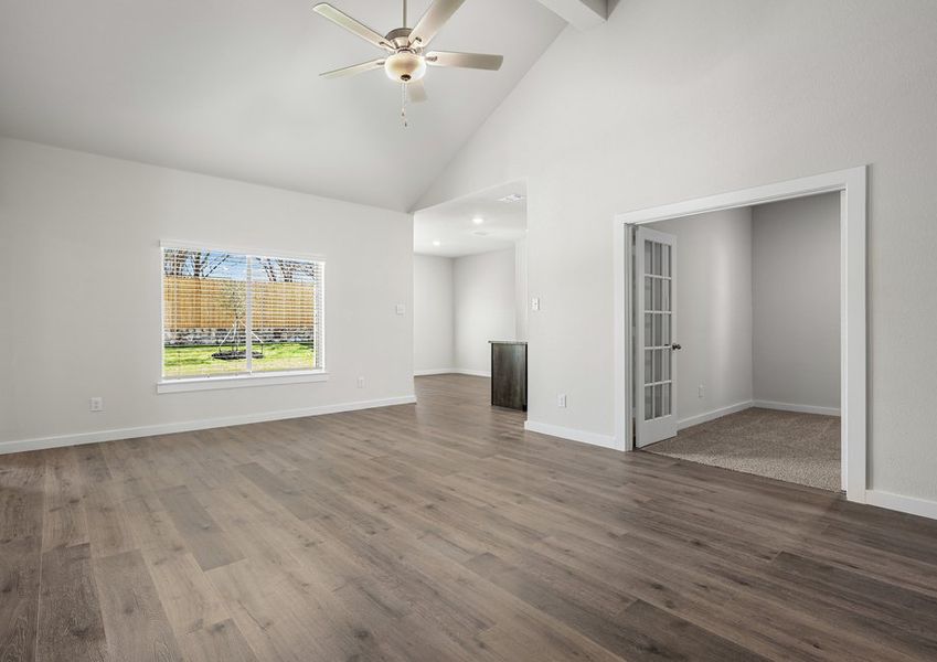 The living room is a spacious living area.