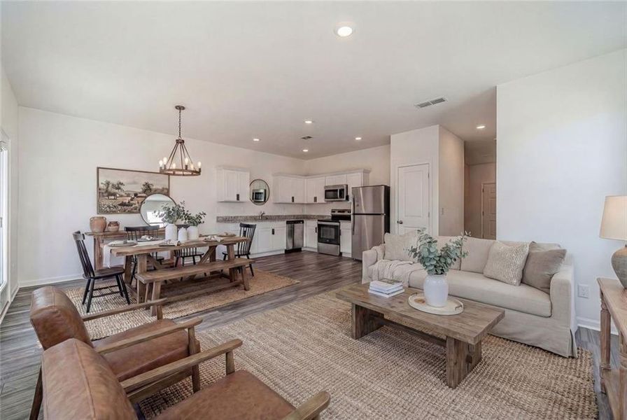 Furnished interior view inside a new home in , Winder (Image 5).