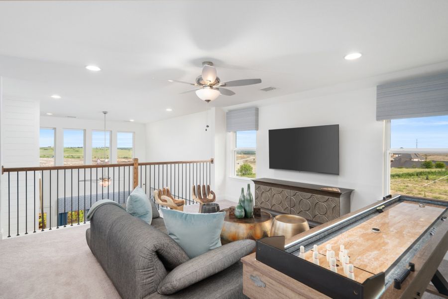 Furnished interior view inside a new home in Reunion, Rhome (Image 14).