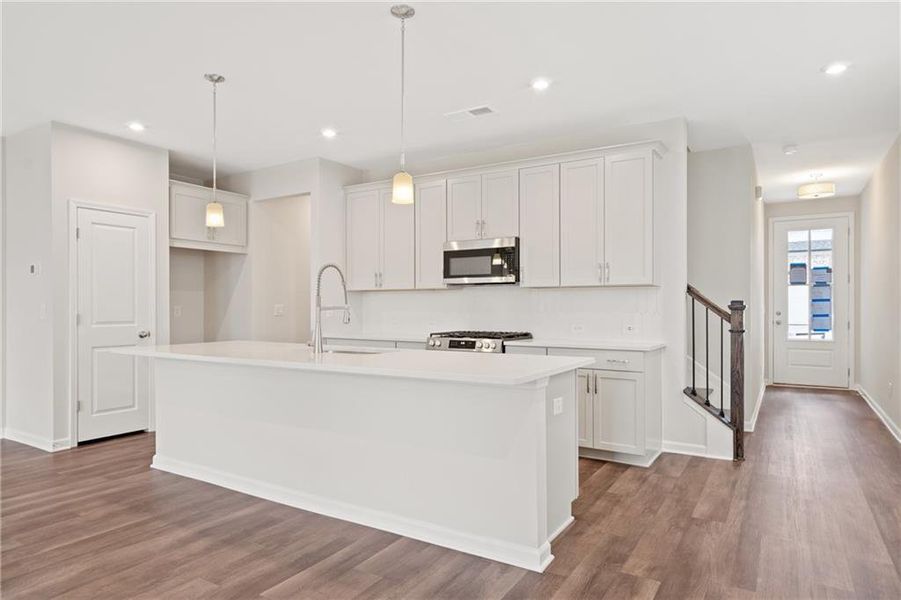 Furnished interior view inside a new home in The Village at Shallowford, Kennesaw (Image 8).