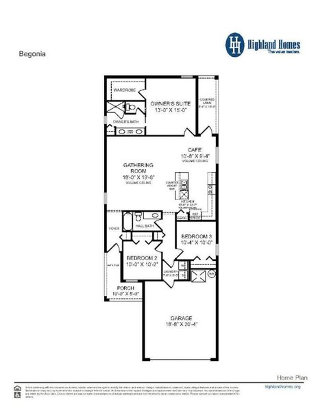 Begonia - Home Layout