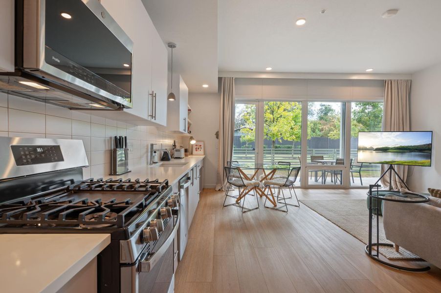 Furnished interior view inside a new home in , Austin (Image 15). Furnished interior view inside a new home in , Austin (Image 15).