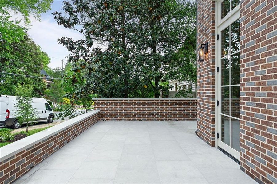 Exterior details and patio area of a home in , Atlanta (Image 37). Exterior details and patio area of a home in , Atlanta (Image 37).