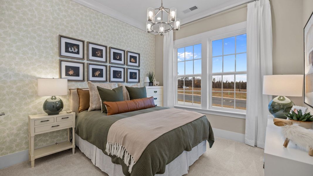 The Inspire Plan by DBR Homes with a secondary bedroom in Fort Mill, SC