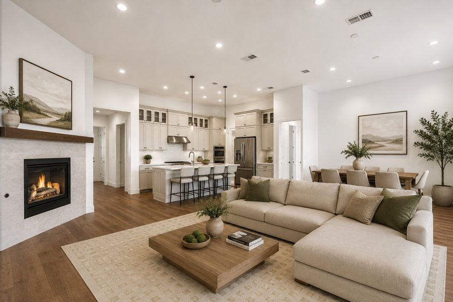 Furnished interior view inside a new home in Leander Estates, Leander (Image 6).