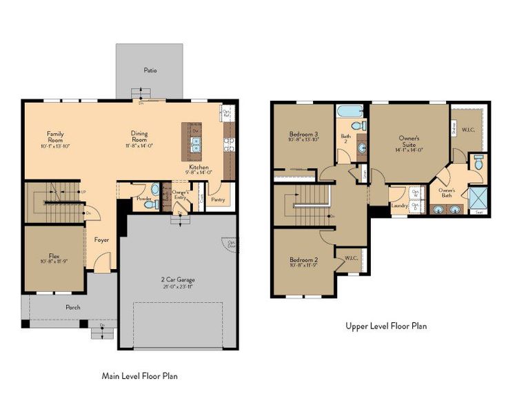 2D floor plan layout of this home in The Glen-12, Colorado Springs, CO (Image 3). 2D floor plan layout of this home in The Glen-12, Colorado Springs, CO (Image 3).
