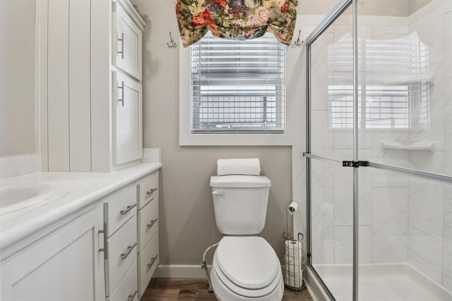 Primary bath with large walk in shower Primary bath with large walk in shower