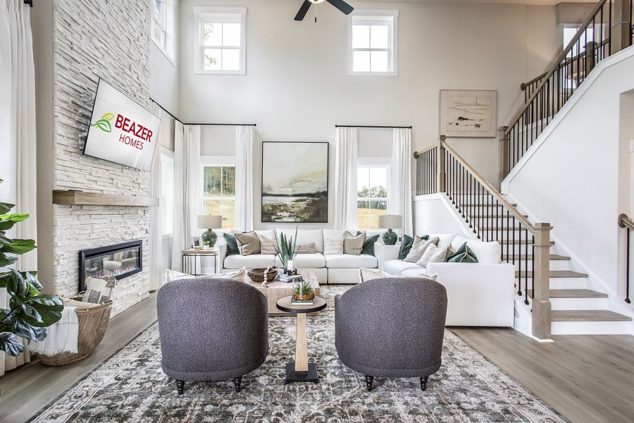 Furnished interior view inside a new home in Wisteria at GreenHouse, Marietta (Image 7). Furnished interior view inside a new home in Wisteria at GreenHouse, Marietta (Image 7).