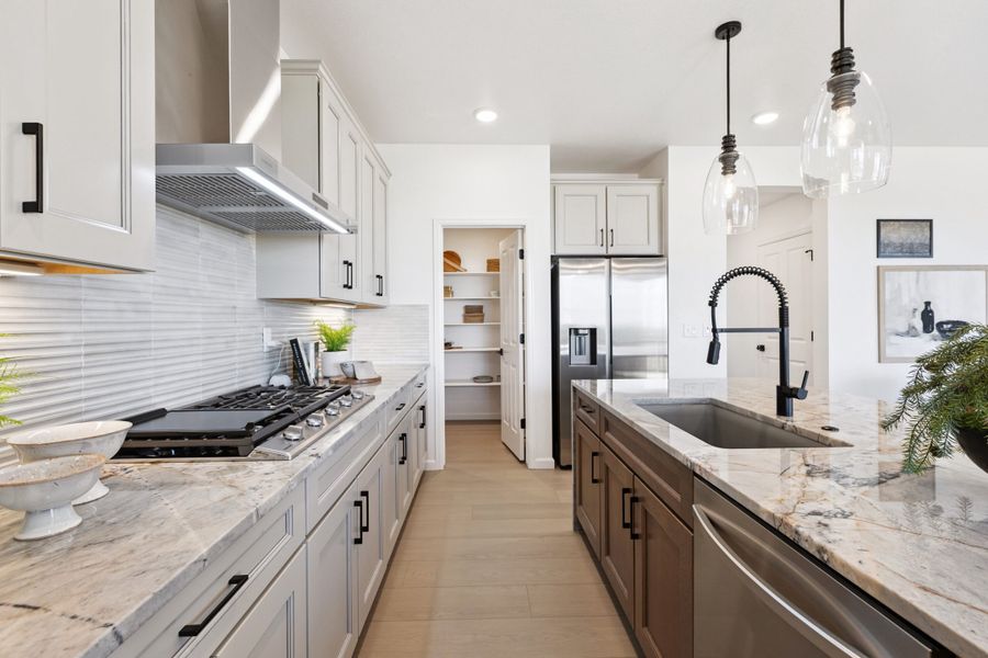 Representative furnished interior of a home built from the Jansen by Landsea Homes in Cherry Meadows, Brighton (Image 28).