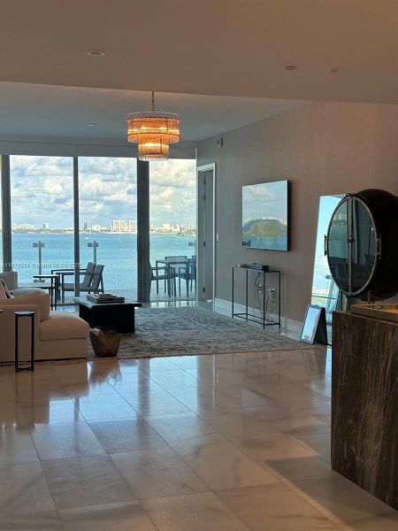 Furnished interior view inside a new home in , Miami (Image 10).